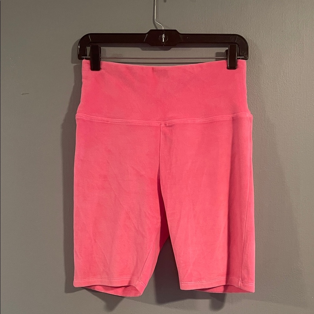 BP Pink Velour Bike Shorts Size‎ S